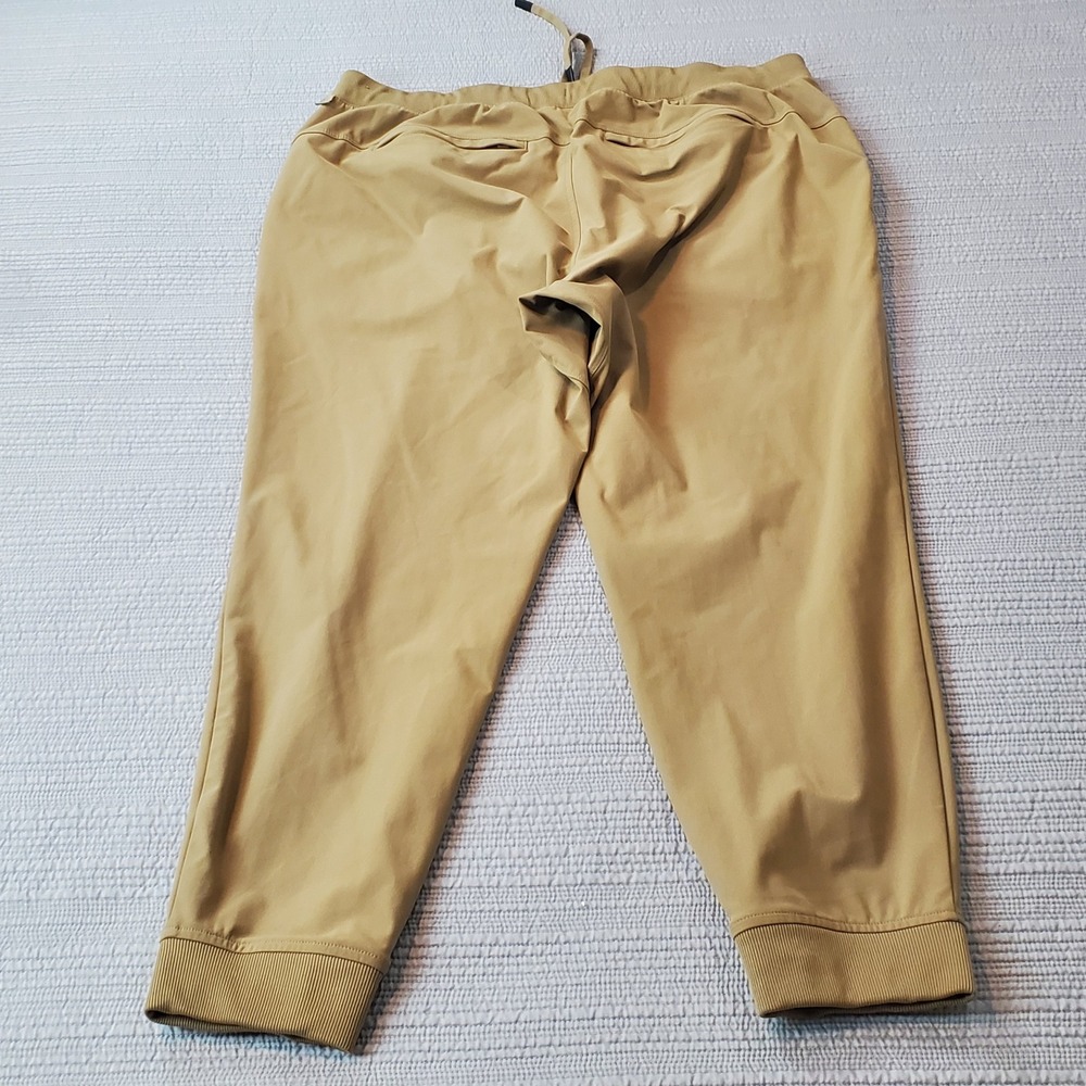 VRST Joggers Mens XXL Tan Excellent Back Zipper Pockets Stretch Commuter Pants - Picture 2 of 12
